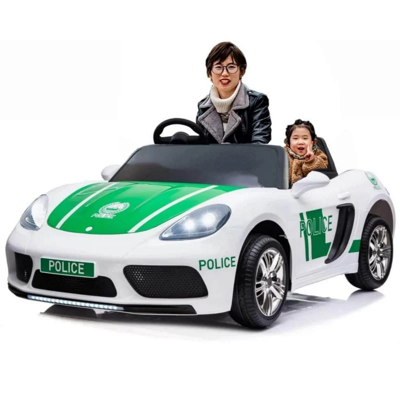 Kids Ride On-Licensed Police Car 2 Seater XXL Size Battery Powered 12V