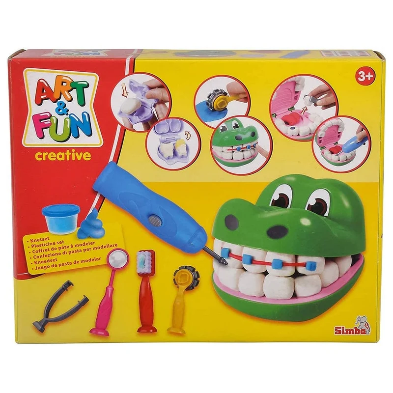 Simba - Art & Fun Dough Set Crocodile Dentist