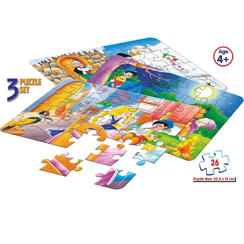 Frank Puzzle Pinocchio 3 X 26 Pcs.