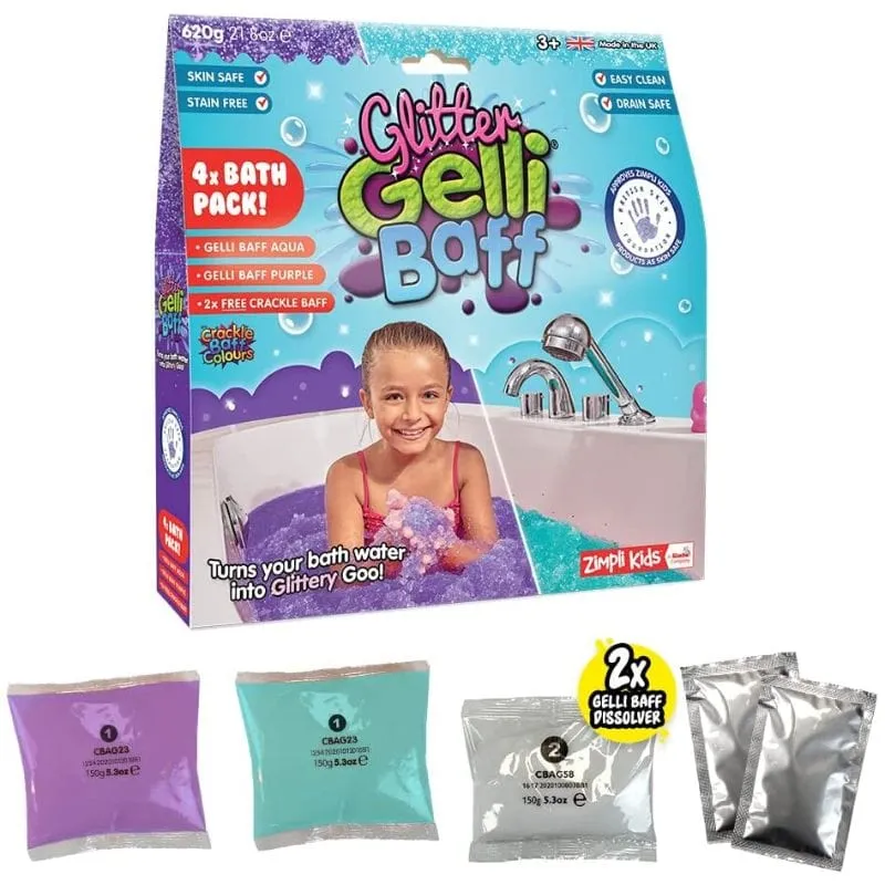 Zimpli Kids - Galli Baff Purple-Aqua 600g + 2 Crackle