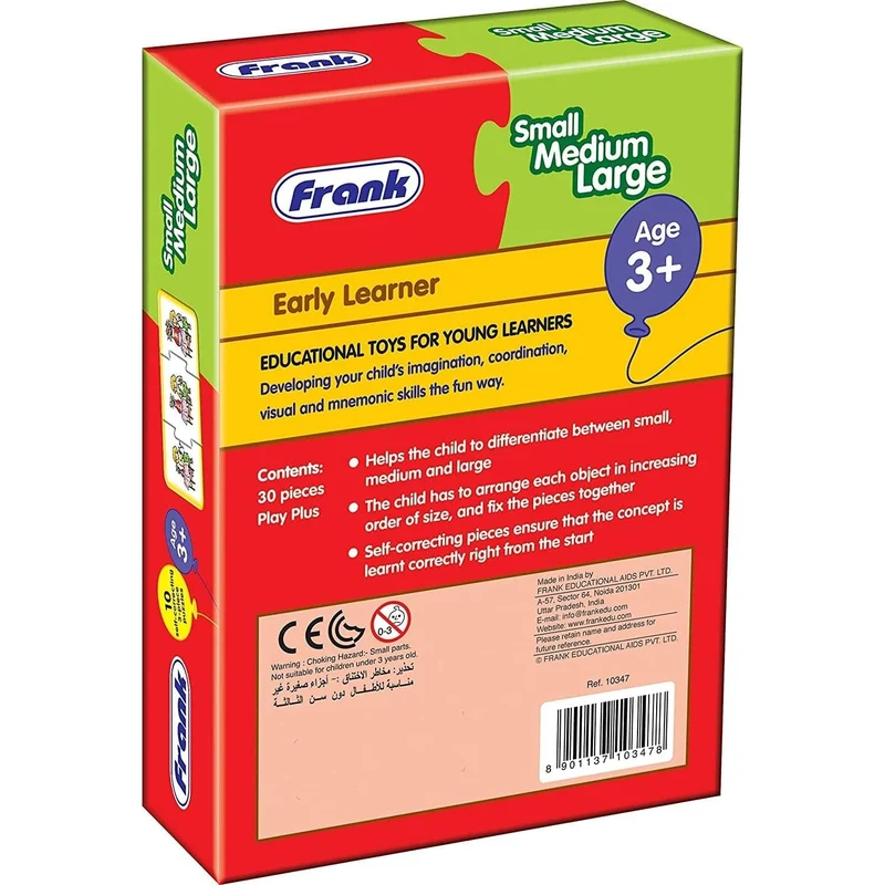 Frank Puzzles Small Medium Large (10pcs)