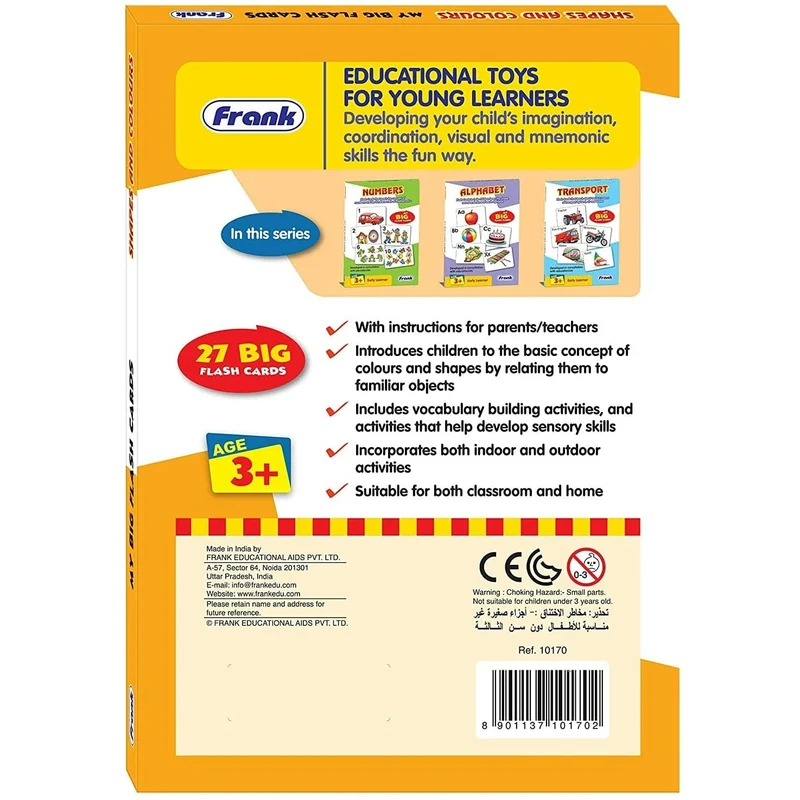 Frank Puzzle Shapes And Colours Flash Cards (27pcs)