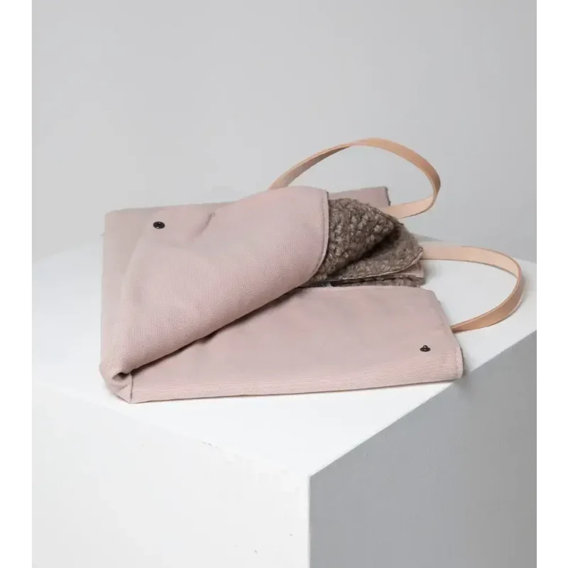 Hundereisematte „Steve“ | Canvas & Baumwolle – Farbe Rosa