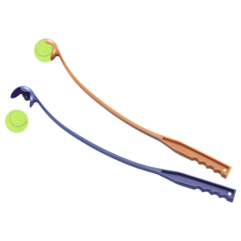 Nobby Ballwerfer - 63 cm lang - Ballschleuder mit Tennisball - gelb - Launcher