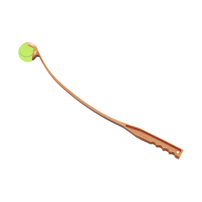 Nobby Ballwerfer - 63 cm lang - Ballschleuder mit Tennisball - gelb - Launcher