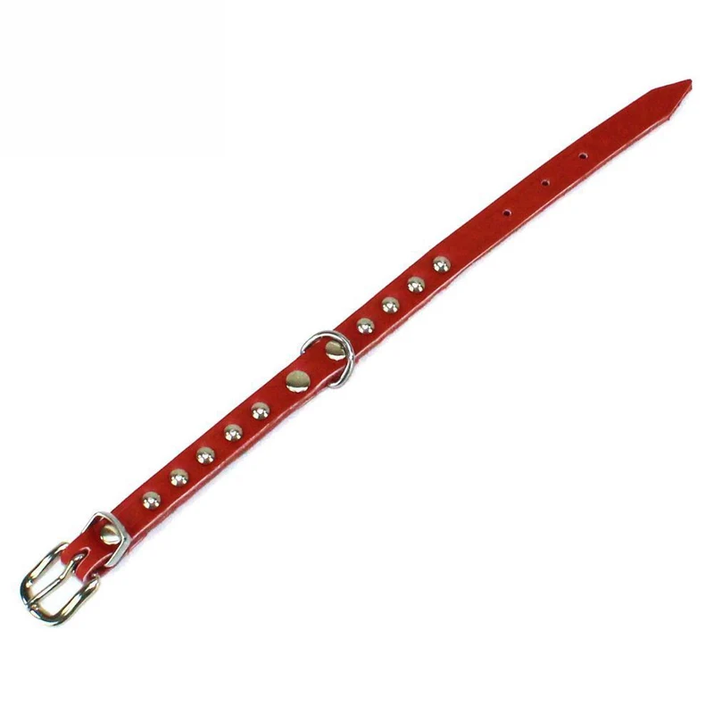 Karlie Leder-Halsband RONDO - Länge 24-47 cm - Vollleder genietet Hundehalsband