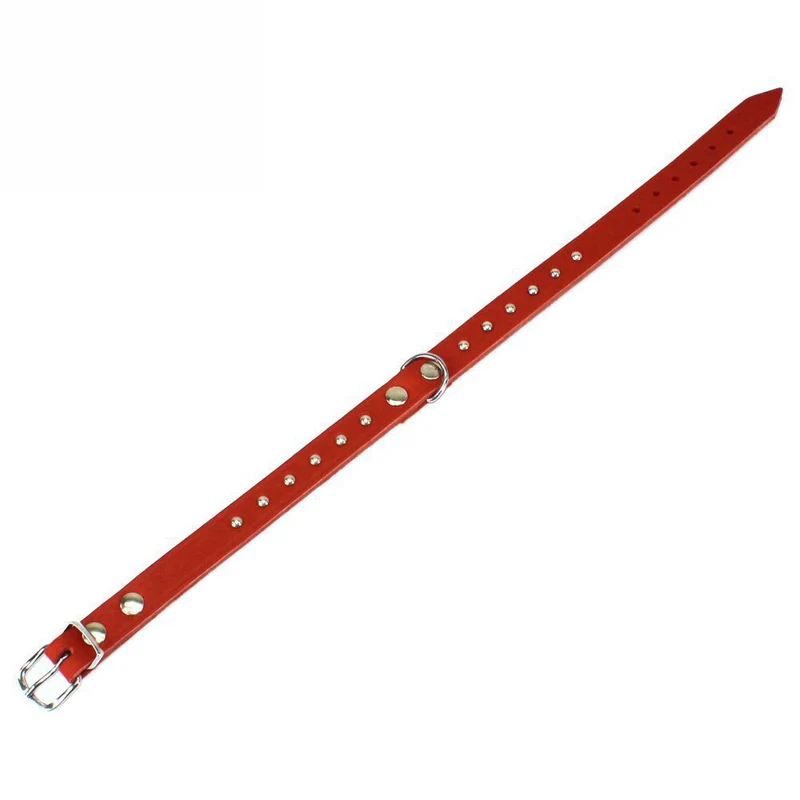 Karlie Leder-Halsband RONDO - Länge 24-47 cm - Vollleder genietet Hundehalsband