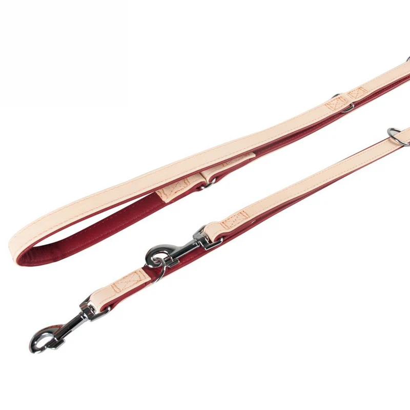 Karlie Leder-Führleine LIWA - 200 cm lang - Kamelleder&Nappaleder Hundeleine 2 m