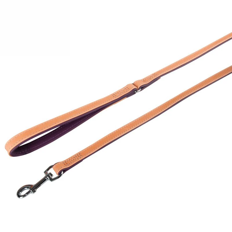 Karlie Leder-Leine LIWA - 100 cm lang - Kamelleder & Nappaleder Hundeleine - 1 m