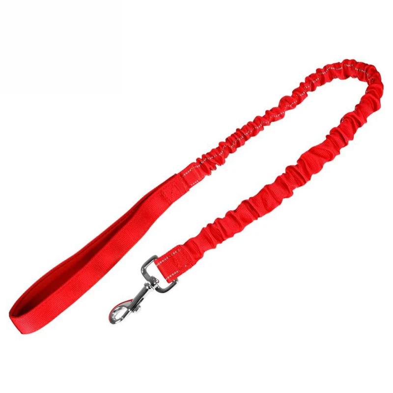 Karlie Leine STRETCH - rot & schwarz - dehnbar 90-120 cm lang - Nylon Hundeleine