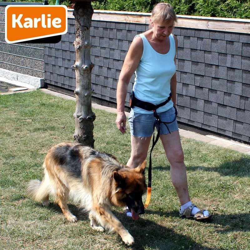 Karlie CaniCross Easy Joggingleine mit Tasche Walkingleine Sportleine elastisch