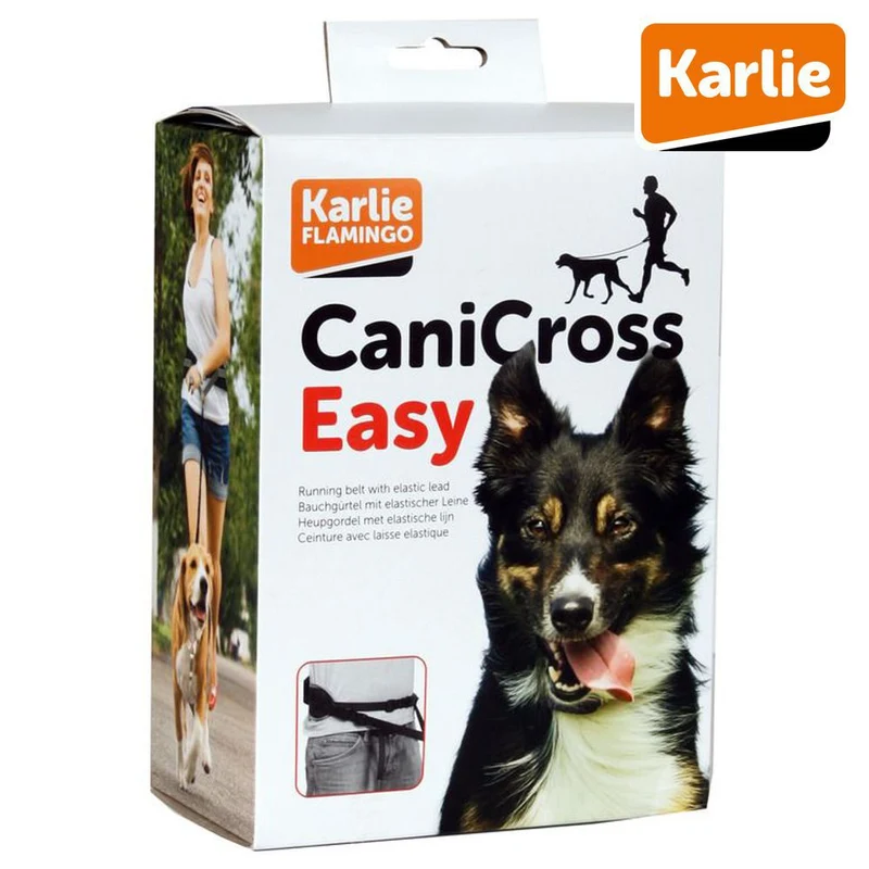 Karlie CaniCross Easy Joggingleine mit Tasche Walkingleine Sportleine elastisch