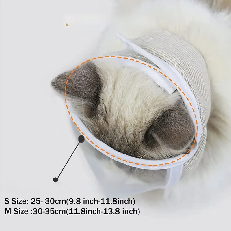 Katzen Schutzmaske für Halskrause mit weichem Stoff - Schützend und Bequem
