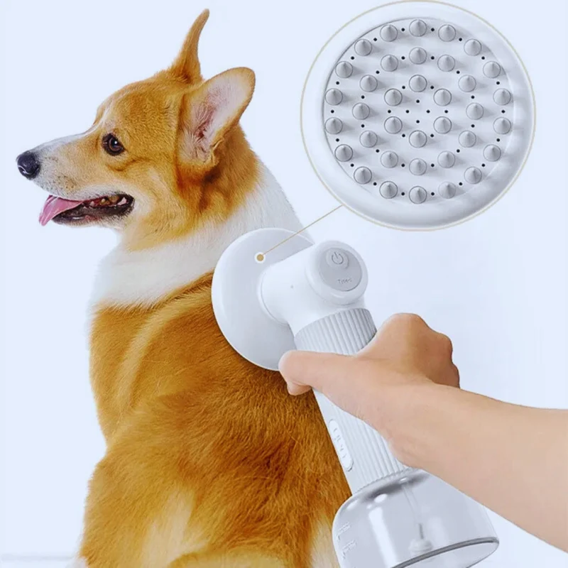 Elektrischer Hundemassagebürste mit Wasserdichtem Design und 1000mAh Akku