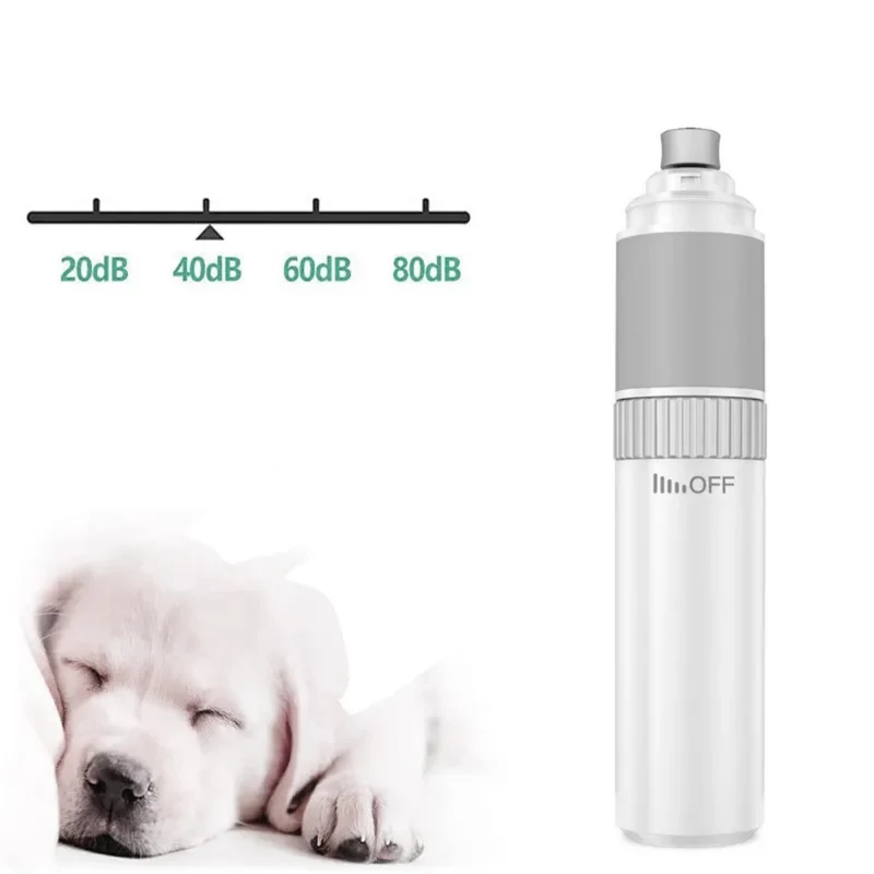 Elektrische Krallenschleifmaschine für Hunde und Katzen mit Diamant-Schleifkopf und USB-Aufladung