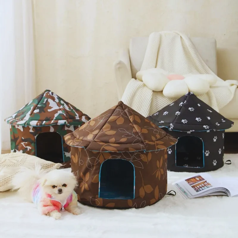 Faltbares Haustierhaus – Komfortable Schlafhöhle für Hunde und Katzen im Modernen Design