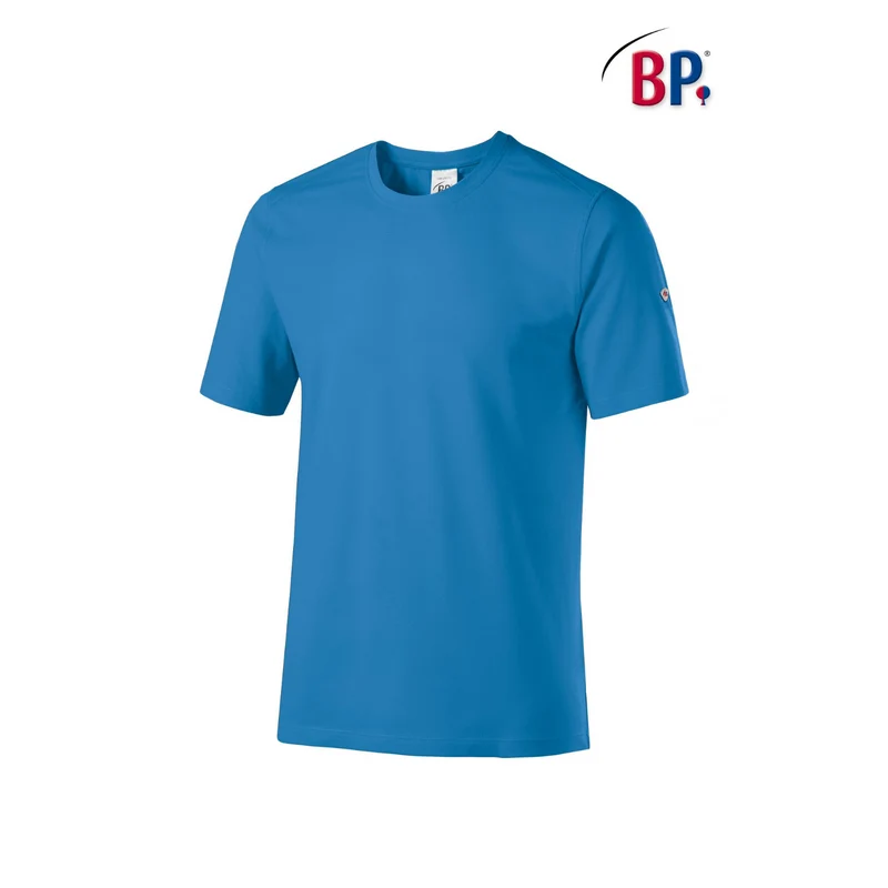 BP® T-Shirt für Sie & Ihn 1714 azurblau Stretch Shirt modern fit