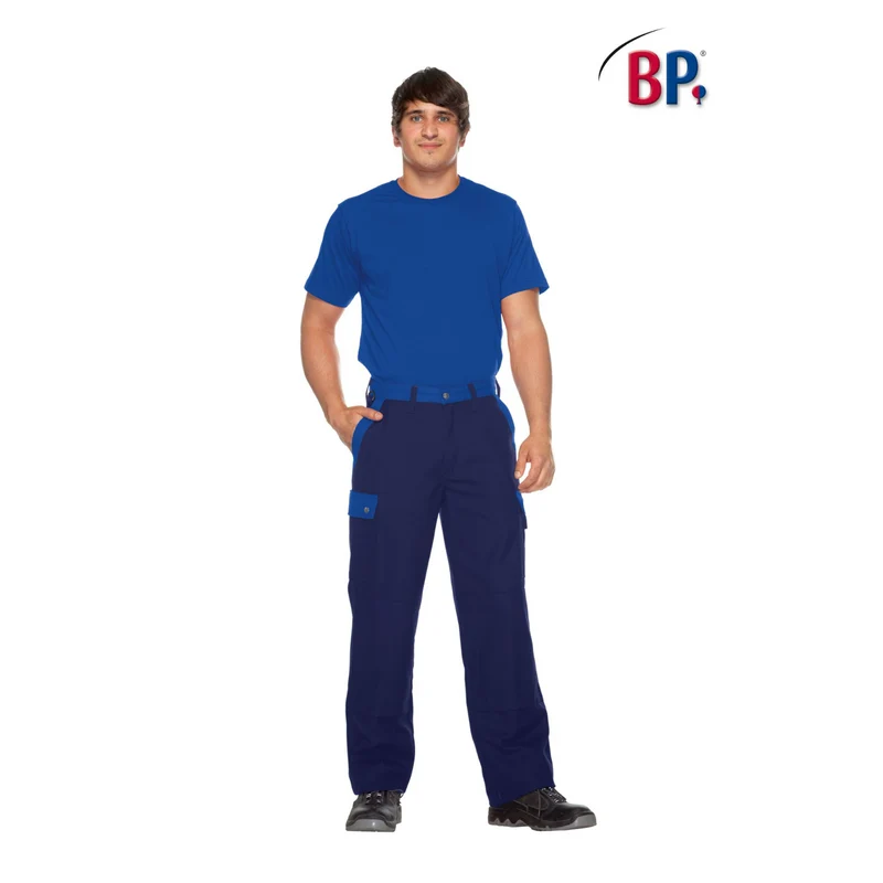 BP® Komfort-Cargohose m. Knietasche 1815 dunkelblau / königsblau regular fit Berufshose