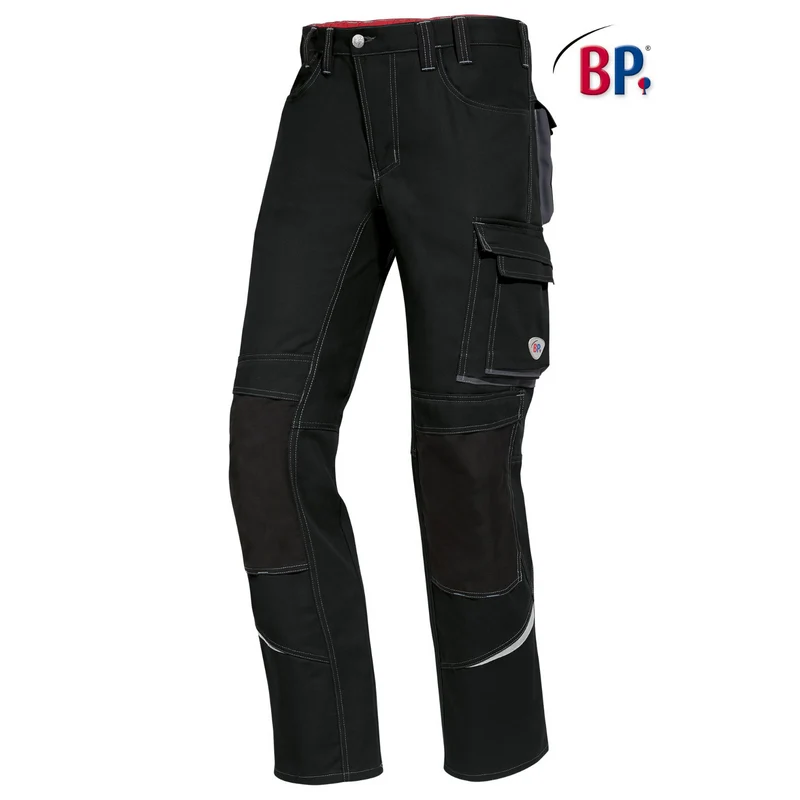 BP® Komfort-Arbeitshose m. Reflex u. Kniepolstertaschen 1803 schwarz modern fit
