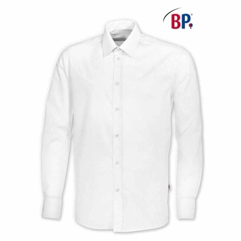 BP® STRETCH-Herrenhemd 1563 weiß reguar fit Langarm Hemd