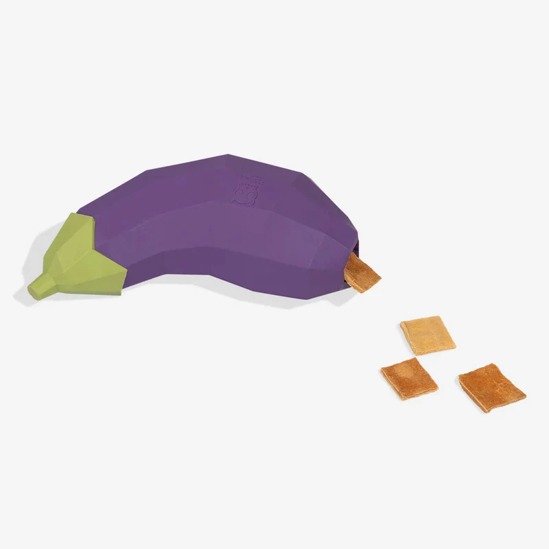 Hundespielzeug Super Veggiez, Eggplant