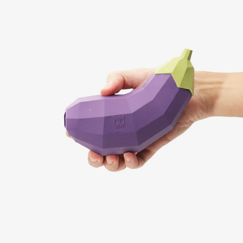 Hundespielzeug Super Veggiez, Eggplant