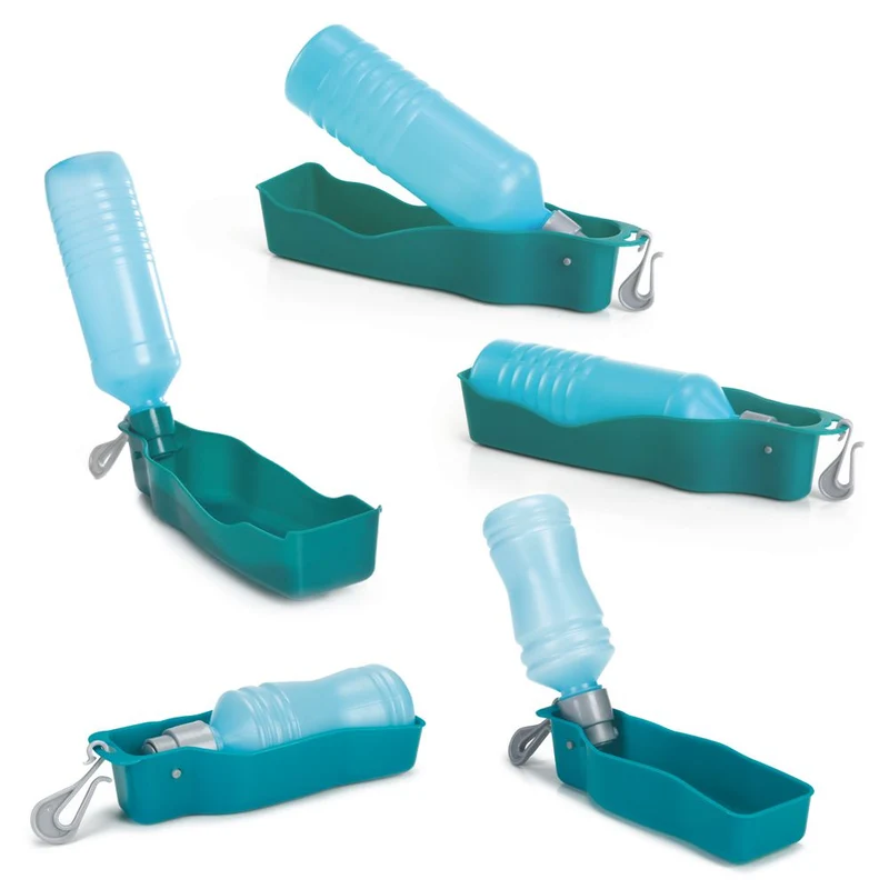 Beeztees Reise-Wasserflasche - Wassernapf Reisenapf Trinkflasche unterwegs