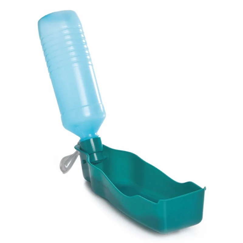 Beeztees Reise-Wasserflasche - Wassernapf Reisenapf Trinkflasche unterwegs