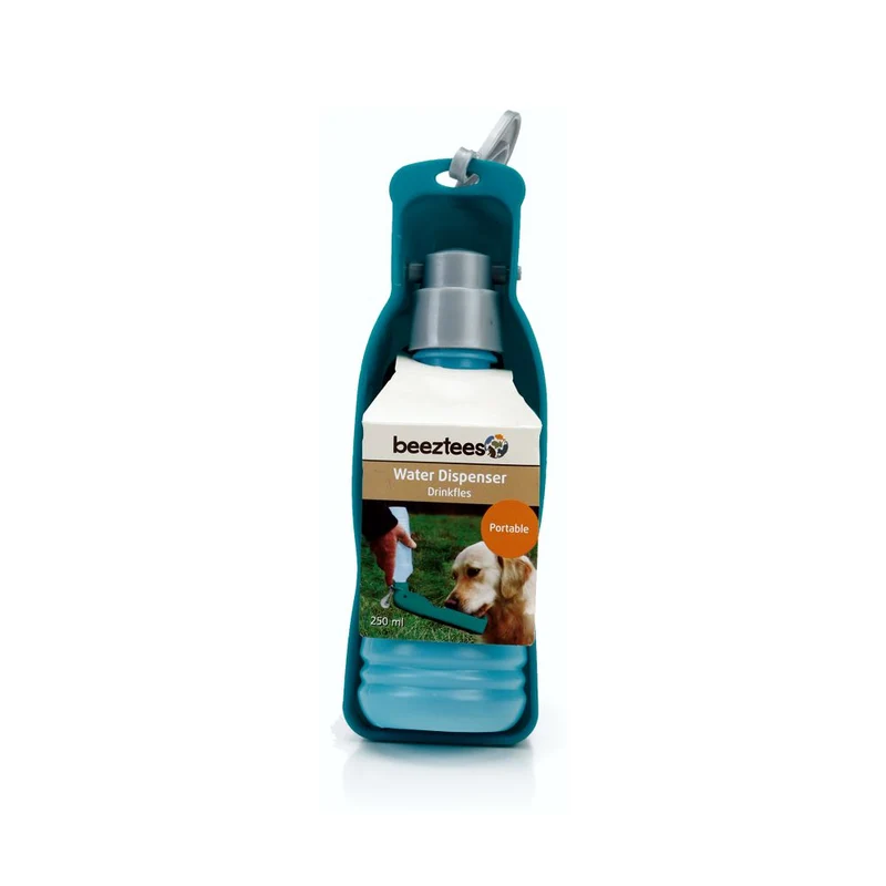 Beeztees Reise-Wasserflasche - Wassernapf Reisenapf Trinkflasche unterwegs