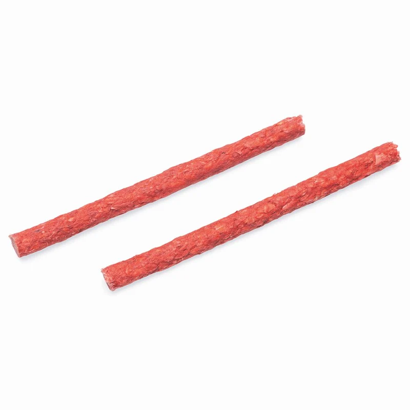 Beeztees 100 Stk Kausticks rot 13 cm Kaurollen Kaustangen Rinderhaut Hundesnack