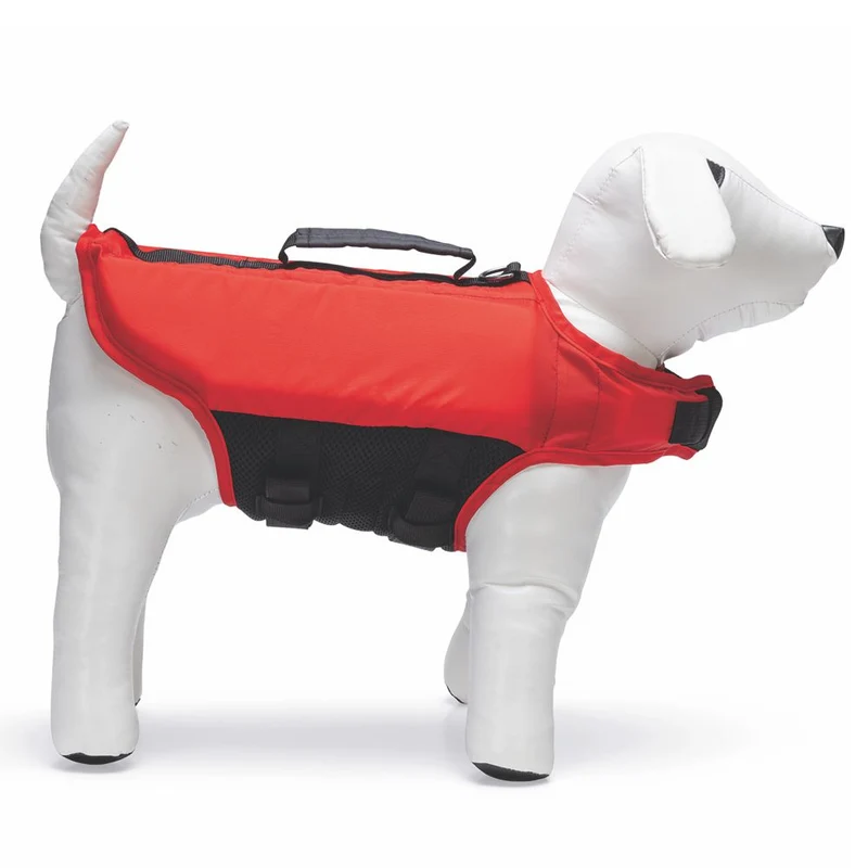 Beeztees Rettungsweste für Hunde - rot - 28-40 cm - Schwimmhilfe - Schwimmweste