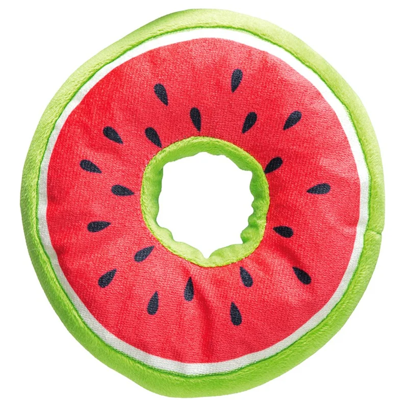 Beeztees Hundespielzeug FRUITY DONUTS - knistert quietscht - Apportierspielzeug