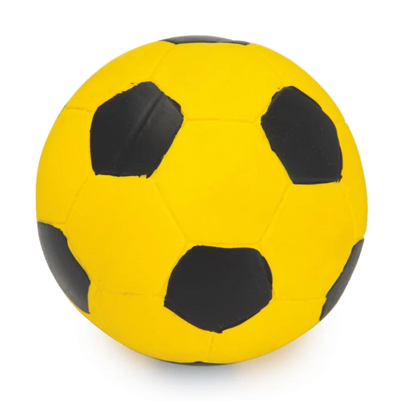 Beeztees Latex Fußball - 8+10 cm - Hundespiel Apportierspielzeug Ball Gummiball