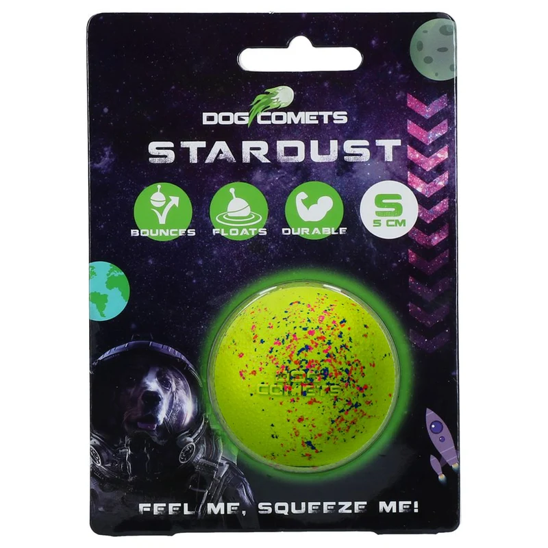 Dog Comets STARDUST BALL - S/M/L - Naturkautschuk-Ball - robust springt schwimmt