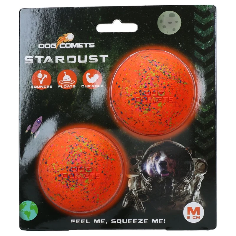 Dog Comets STARDUST BALL - S/M/L - Naturkautschuk-Ball - robust springt schwimmt