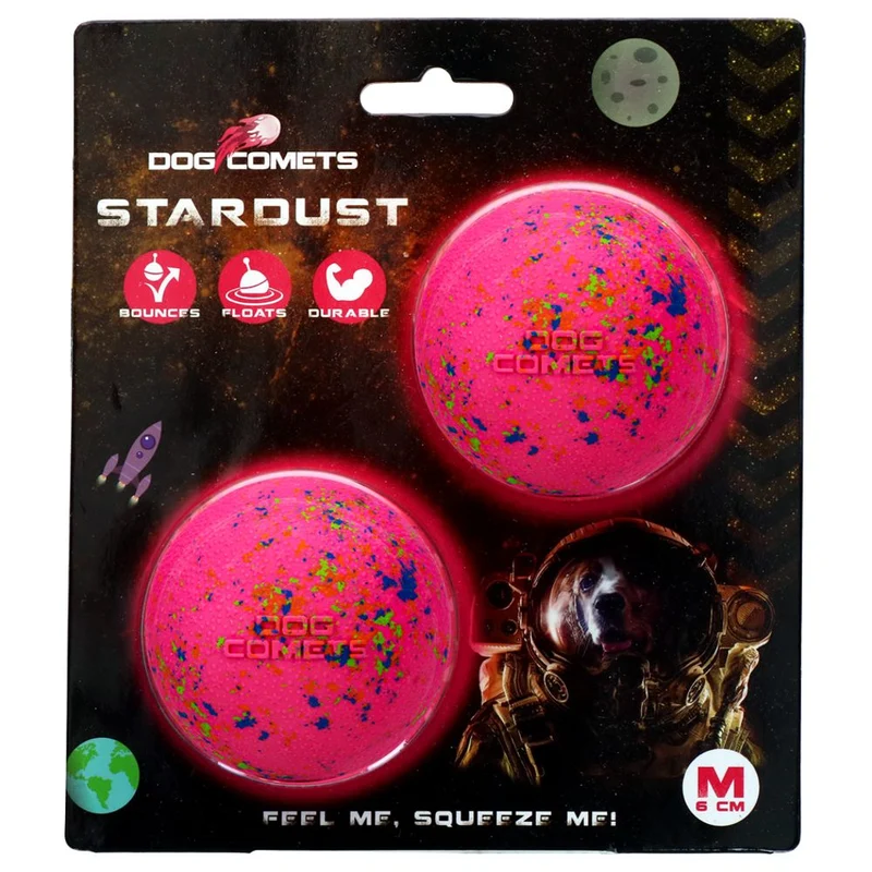 Dog Comets STARDUST BALL - S/M/L - Naturkautschuk-Ball - robust springt schwimmt