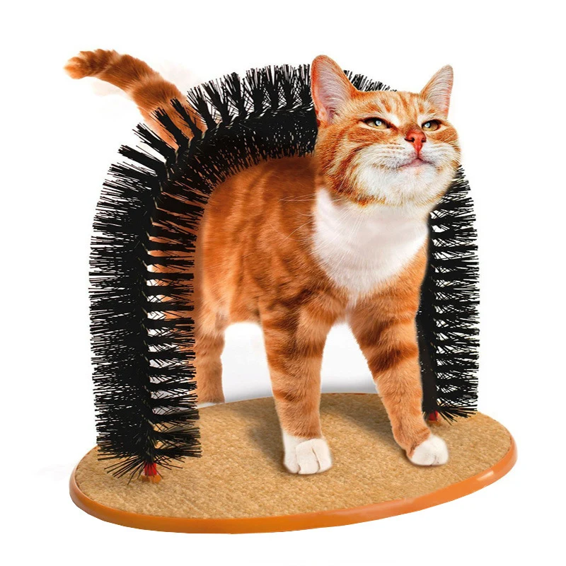 Katzen Spiel und Massagebürste
