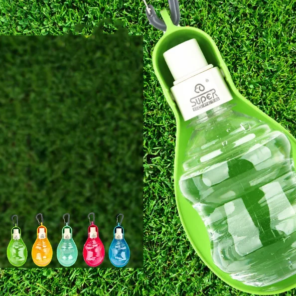 Tragbare Hunde-Trinkflasche mit Schale und Karabiner – Ideal für Spaziergänge und Reisen