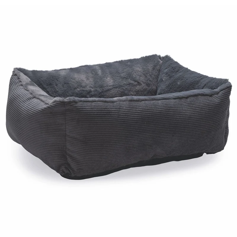 Beeztees Plüsch-Katzenbett MOZA - 48x37x15 cm - Schlafplatz Kuschelbett Katzen