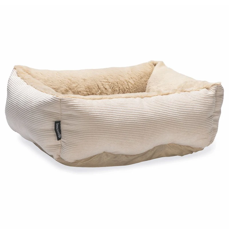Beeztees Plüsch-Katzenbett MOZA - 48x37x15 cm - Schlafplatz Kuschelbett Katzen
