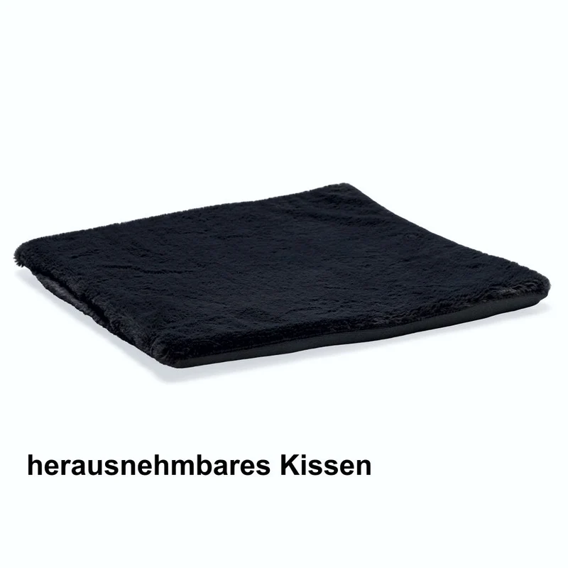 Beeztees Plüsch-Katzenhöhle MOZA - 40x40 cm - Katzenhaus Katzenbett Kuschelhöhle