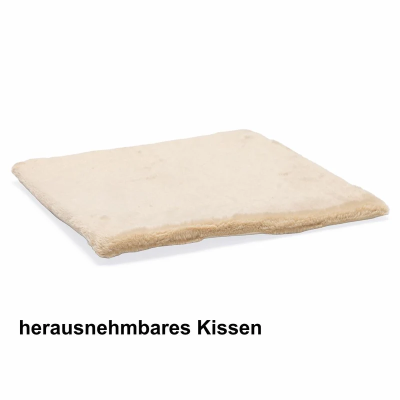 Beeztees Plüsch-Katzenhöhle MOZA - 40x40 cm - Katzenhaus Katzenbett Kuschelhöhle