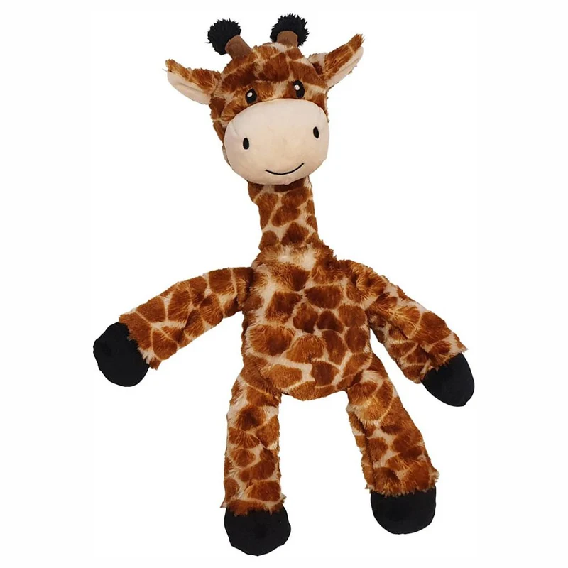 Nobby Plüsch-Hundespielzeug GIRAFFE - Seil innen - 42 cm - Plüschtier Zerrspiel