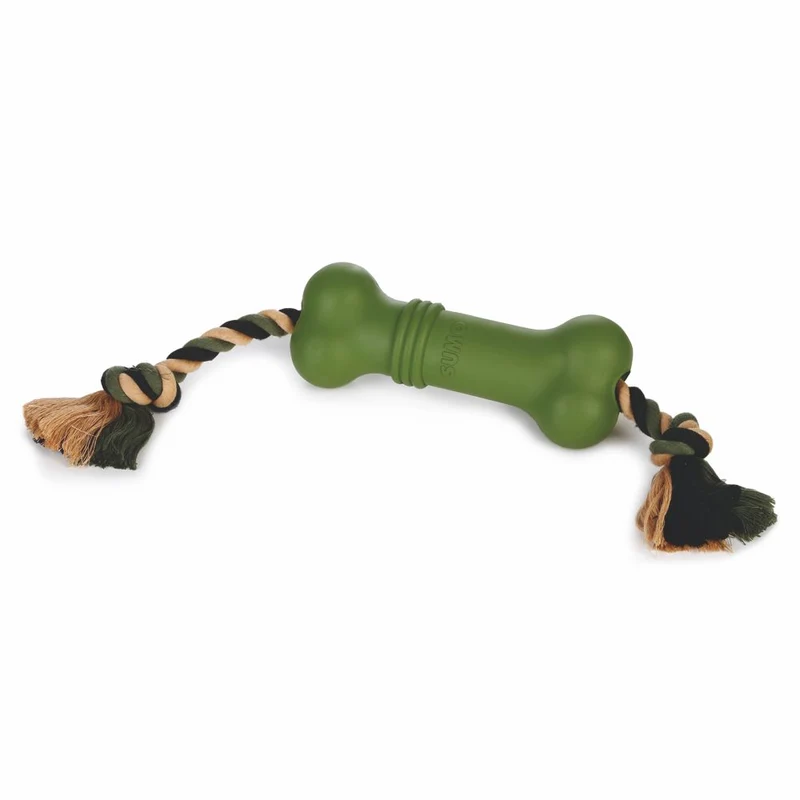 Beeztees SUMO FIT BONE - Apportierspielzeug mit Seil - 45 cm - Zerrspielzeug