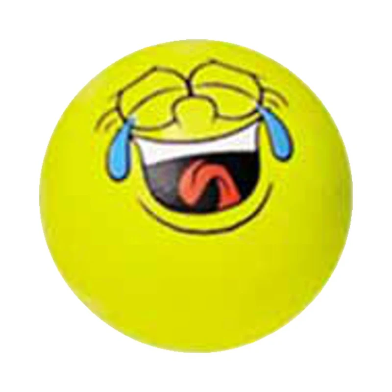 Nobby Moosgummi Gesichter-Ball - 6 cm Apportierspiel Gummiball Fußball Wurfspiel