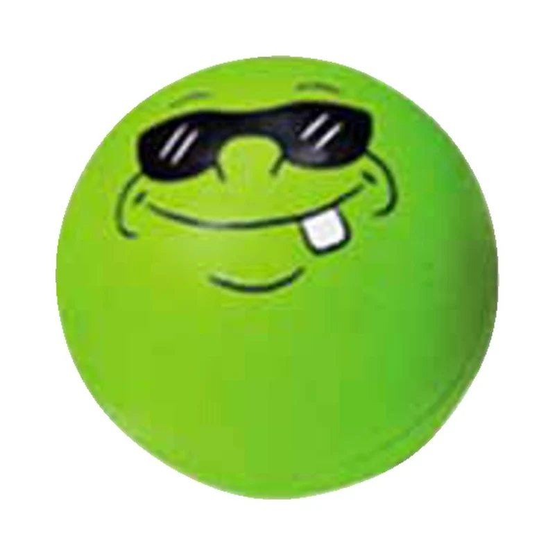 Nobby Moosgummi Gesichter-Ball - 6 cm Apportierspiel Gummiball Fußball Wurfspiel