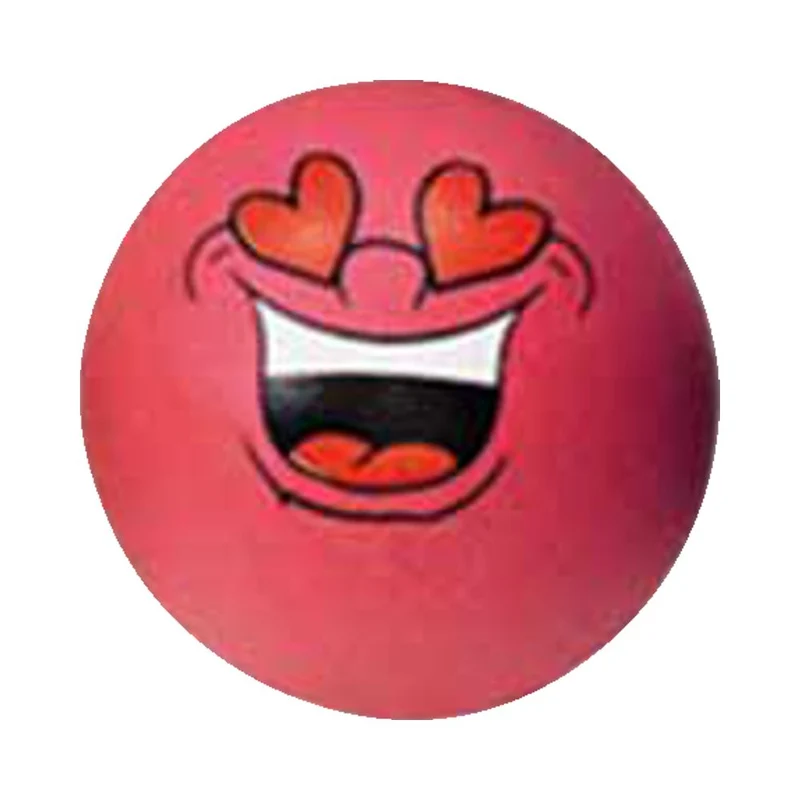 Nobby Moosgummi Gesichter-Ball - 6 cm Apportierspiel Gummiball Fußball Wurfspiel