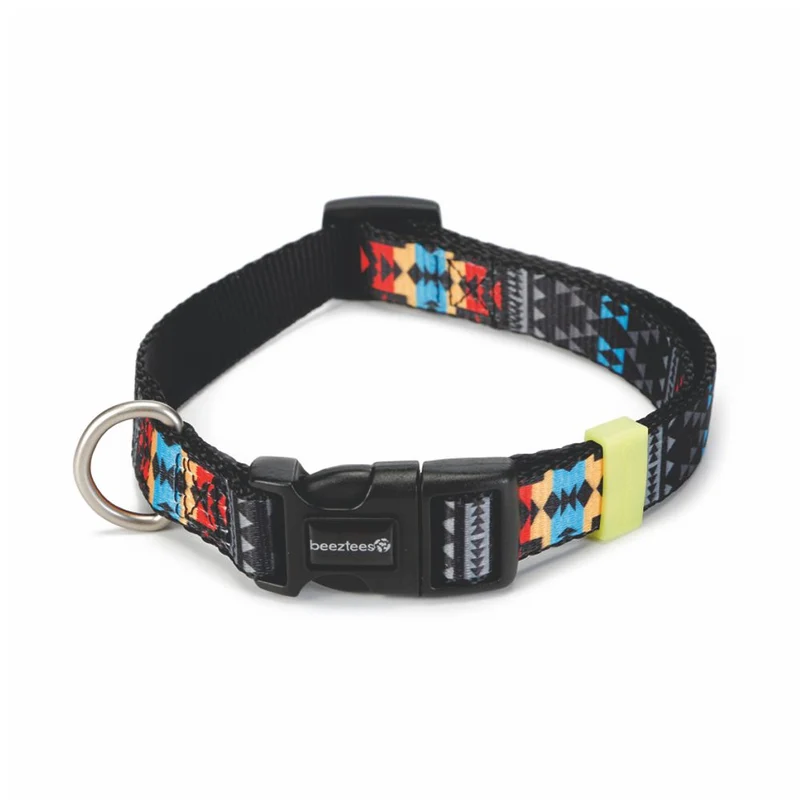 Beeztees Halsband MUCADI - XS/S/M/L - bunt - Nylon Hundehalsband Nylonhalsband