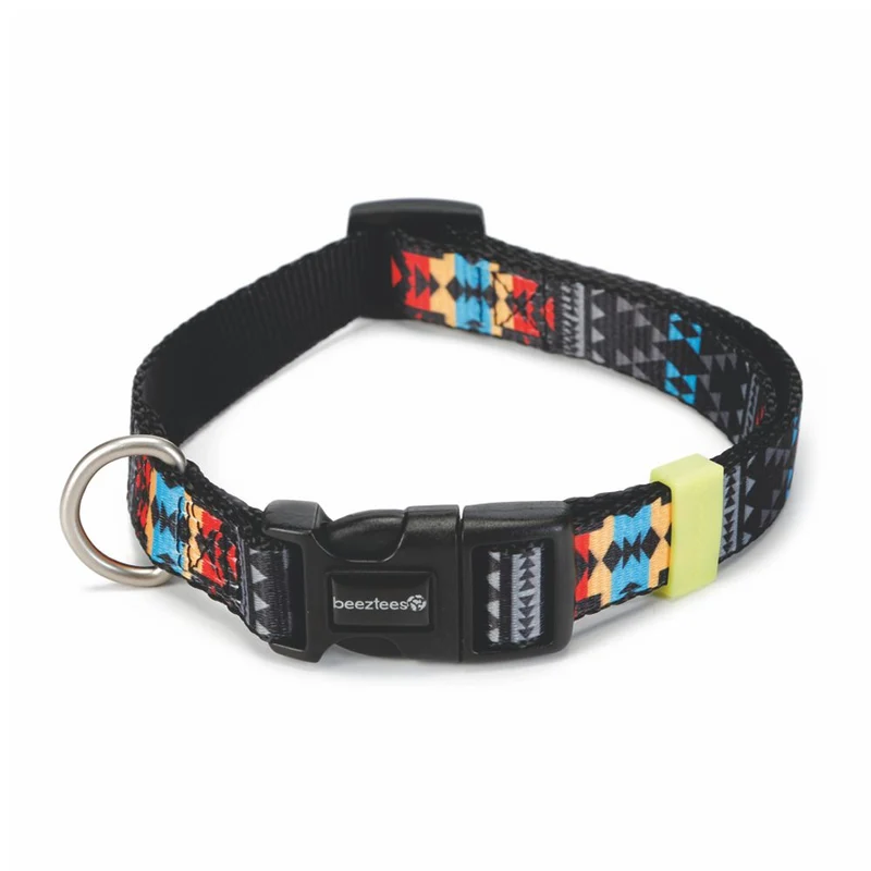 Beeztees Halsband MUCADI - XS/S/M/L - bunt - Nylon Hundehalsband Nylonhalsband