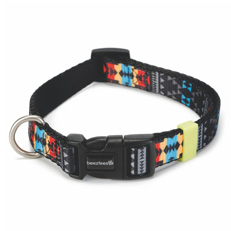 Beeztees Halsband MUCADI - XS/S/M/L - bunt - Nylon Hundehalsband Nylonhalsband